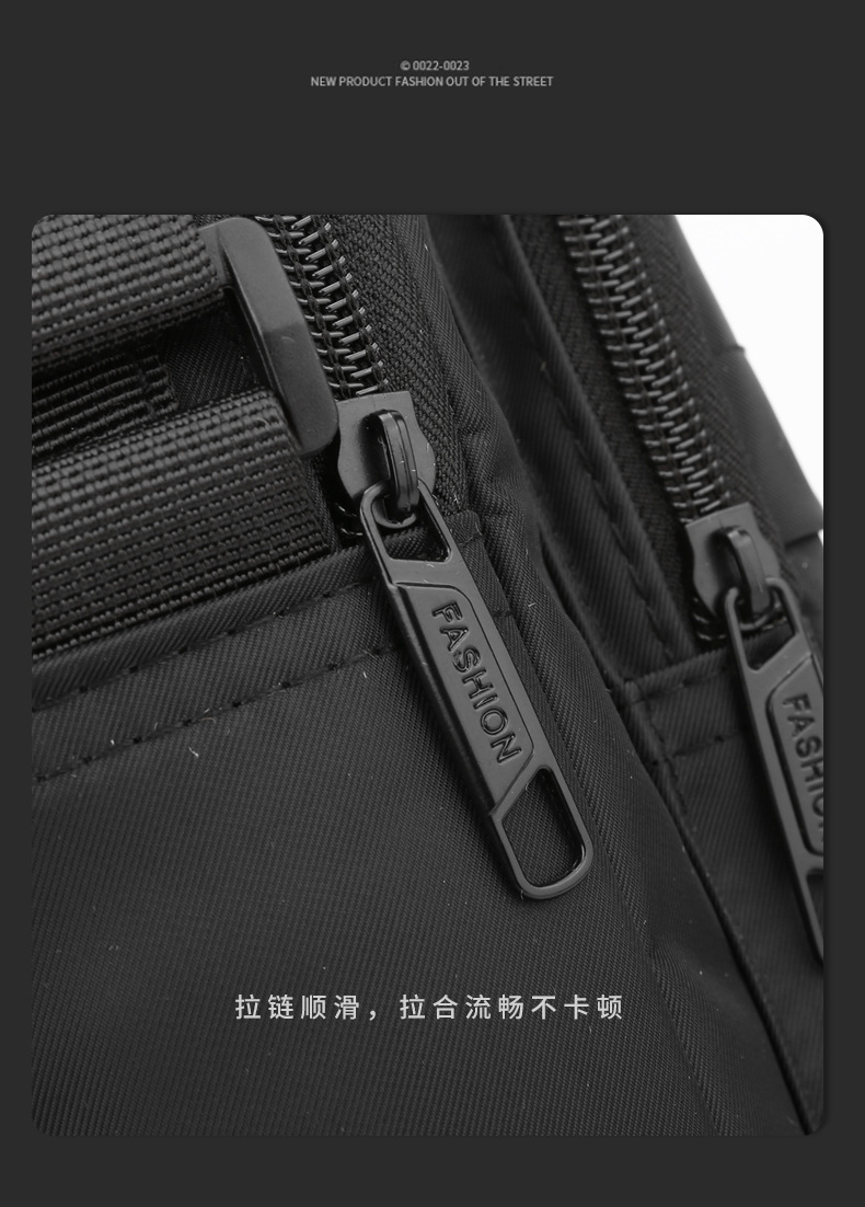 Men's trendy and simple single-shoulder bag, nylon waterproof casual crossbody bag, cash register outdoor travel bag factory direct sales undefined