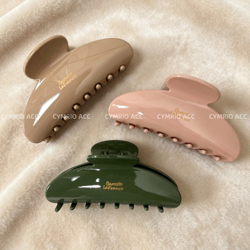 Korean Ins Gold Label Oval 2026 Simple French High-End Hairpin with a Shark-Like Elegant Design, Niche and Stylish Hair Clip Korean Ins Gold Label Oval 2026 Simple French High-End Hairpin with a Shark-Like Elegant Design, Niche and Stylish Hair Clip