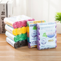 Household Colored Sorting Disposable Thick Kitchen Plastic Bag with Flat Mouth Large Size Garbage Bag