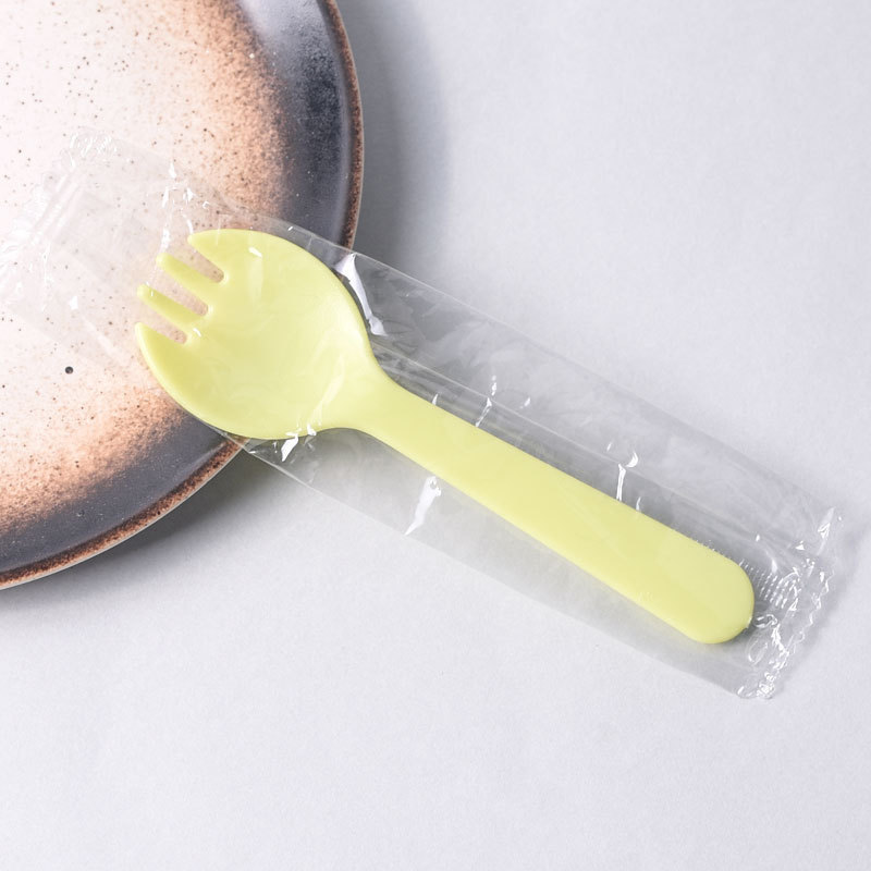 使い捨てフォークスプーン100個フォークスプーンケーキデザート果物フォークスプーン独立包装プラスチック卸売りスプーン|undefined