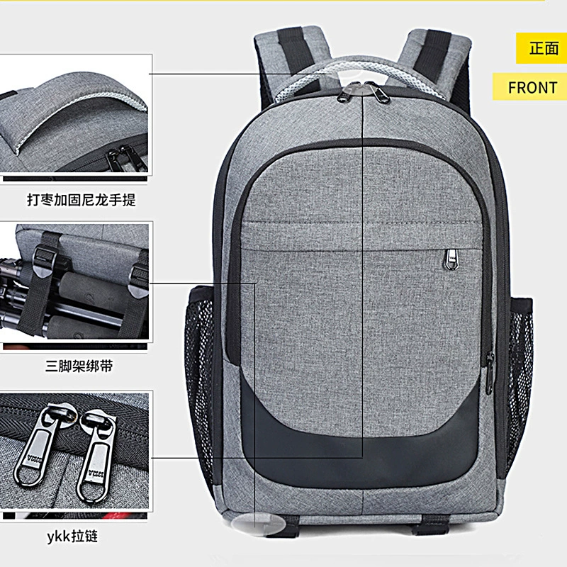 Professional camera, equipment bag, capacious waterproof bag for leisure, backpack, worn on the shoulder, anti-theft