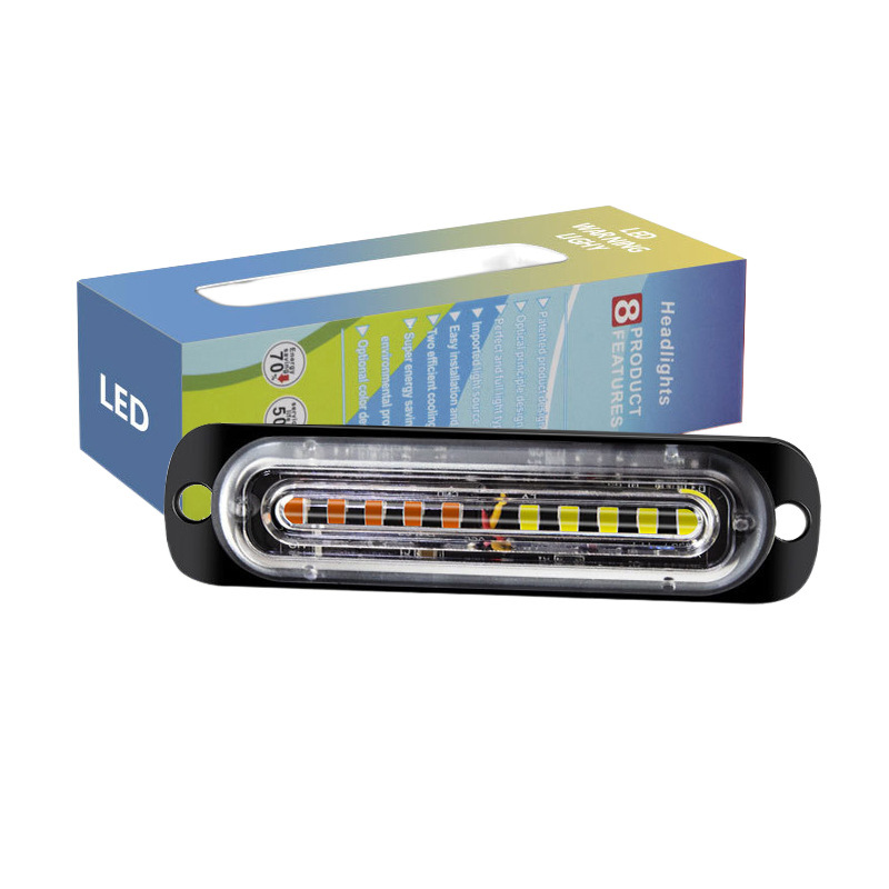 12 - 24V Lámpara lateral del camión 10LED lámpara de red de luz de advertencia intermitente del automóvil image 5