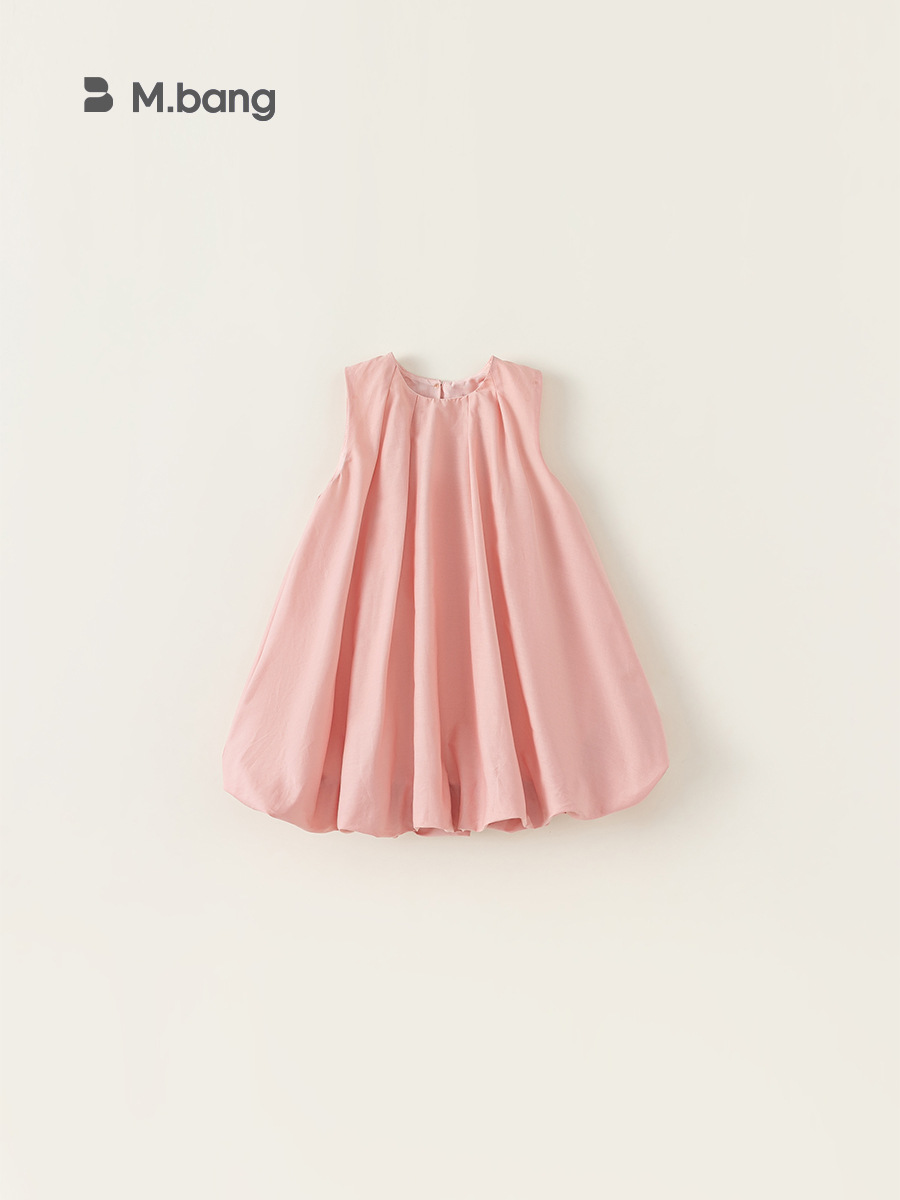 Youbao ropa para niños Huzhou ropa para niños 2025 verano versión coreana falda sin mangas vestido de algodón para niños falda para niñas princesa