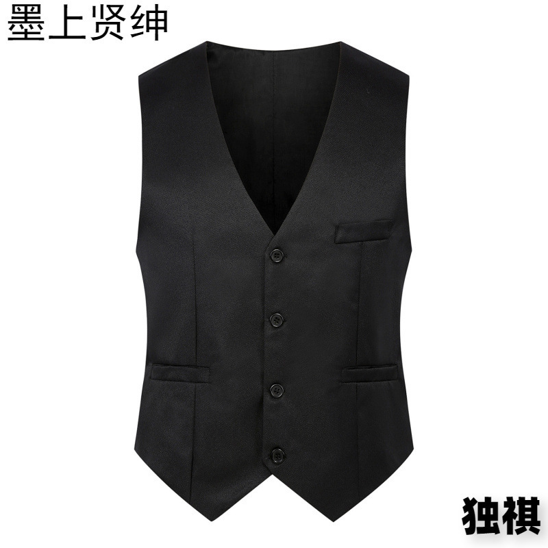Spring and Autumn New British Fashion Men's Suit Vest Slim-fit Waistcoat Men's Vest Korean Suit Vest Fashionable Handsome Spring and Autumn New British Fashion Men's Suit Vest Slim-fit Waistcoat Men's Vest Korean Suit Vest Fashionable Handsome