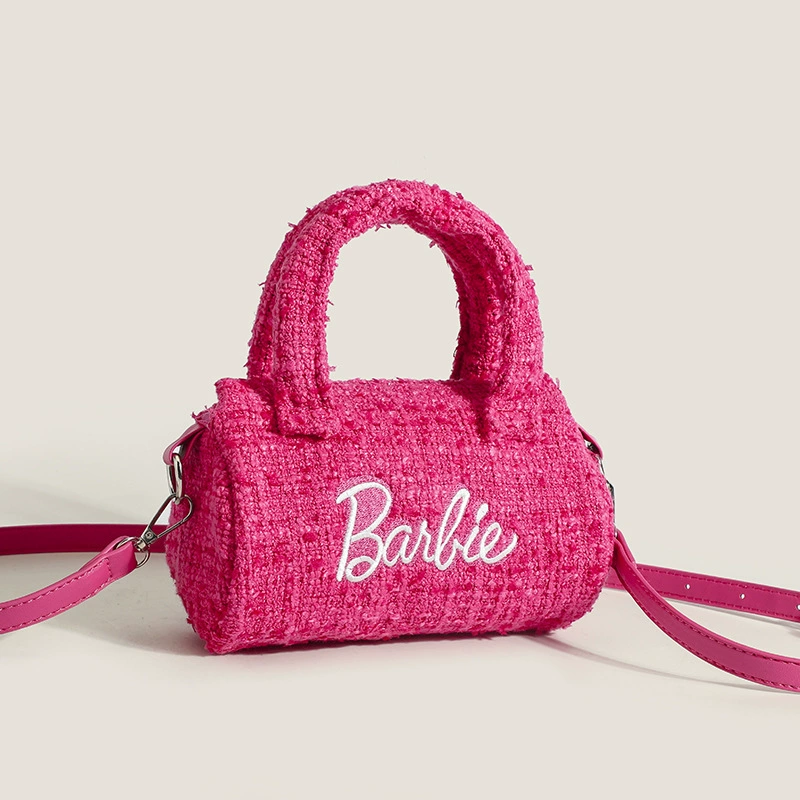 Small Pillow-Style One-Shoulder Bag, Fuchsia (Rose Red), Handheld with Detachable Strap — 2023 Collection