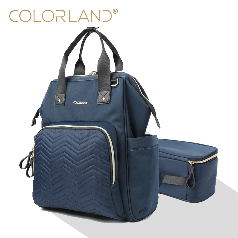 COLORLAND Brand Mummy Bag New Multi-functional Large Capacity Thermal Insulation Back Milk Bag Shoulder Mummy Bag