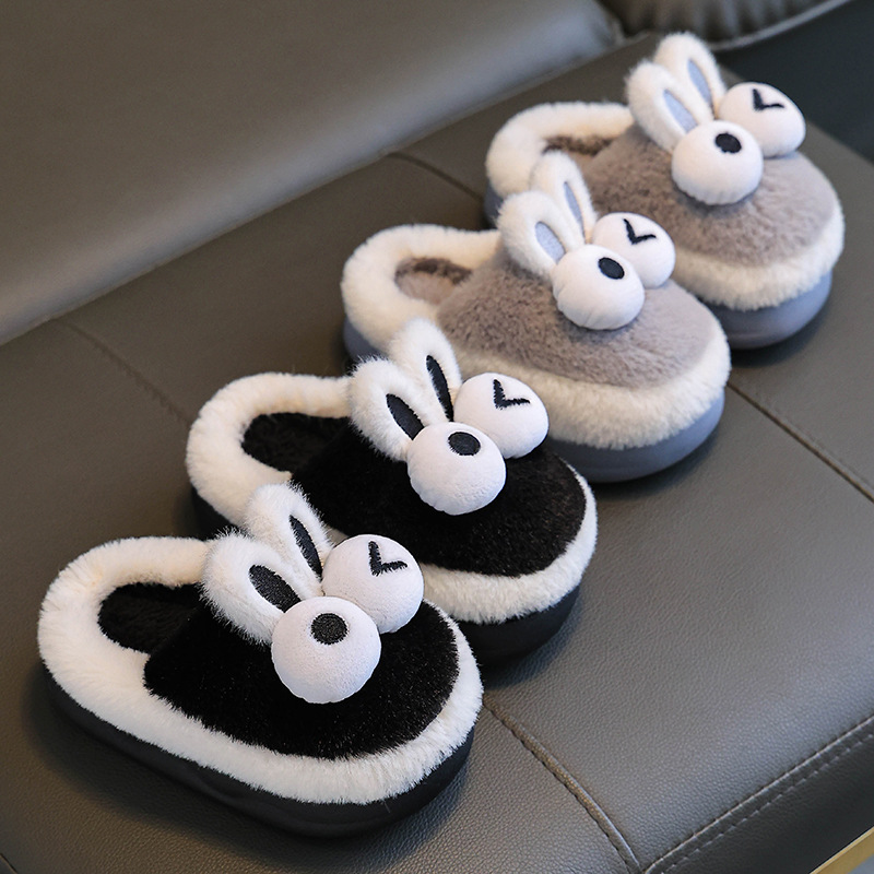 Kinder Wolle Herbst Winter, 2024 neue Modell Mädchen, Indoor Anti Slip und warme Baby Baumwolle Hausschuhe für Jungen, Winter_voghion.com