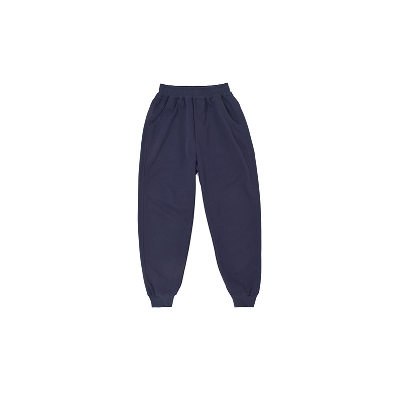 (2개) 새로운 스레드 다리 그물 판 학교 바지 소년 소녀 니트 바지 학생 스포츠 바지 캐주얼 느슨한 바지