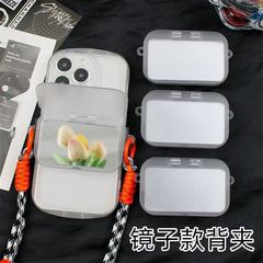 携帯電話バッククリップ素材カバー式鏡携帯電話クリップ素材ストラップ携帯電話バッククリップカラーペイント素材