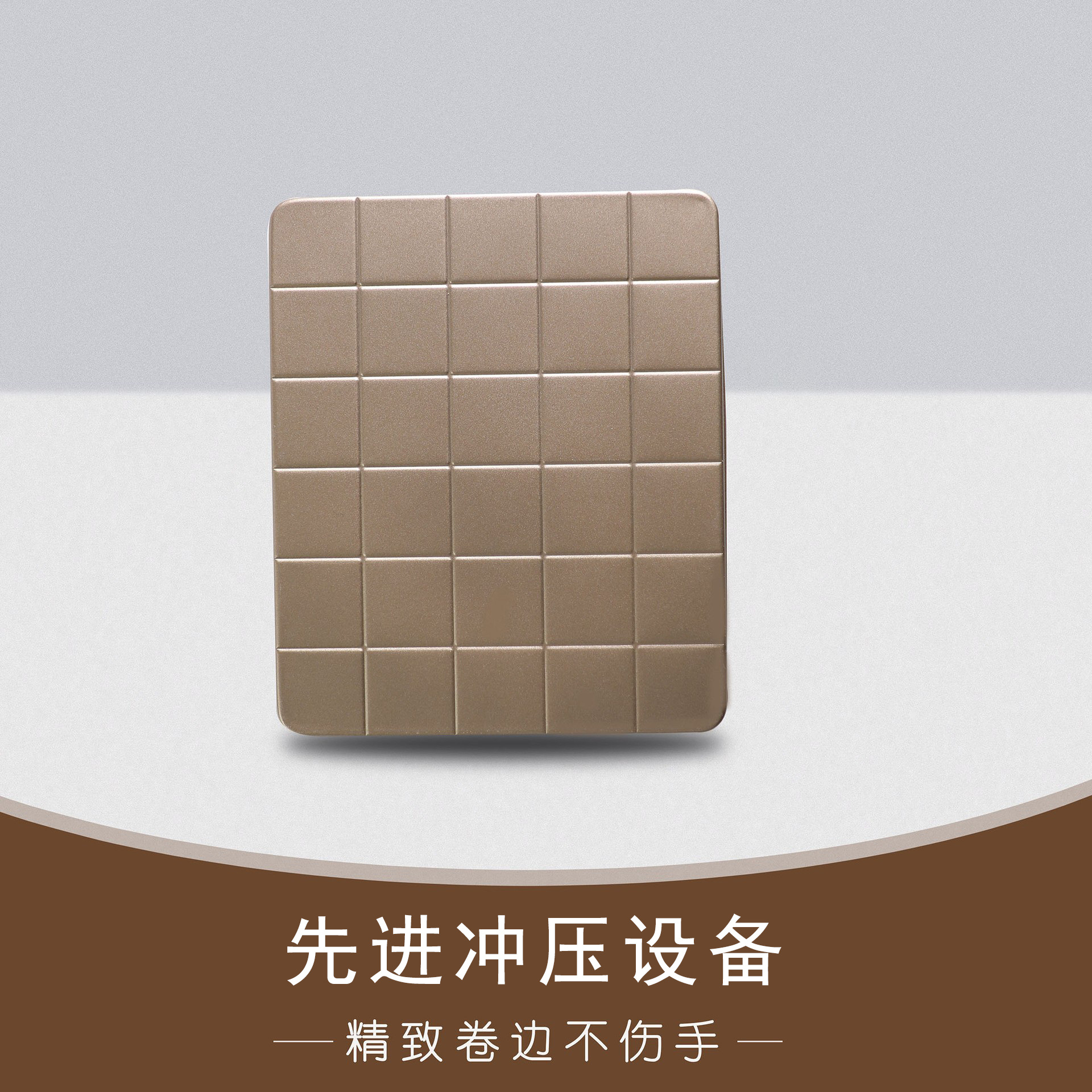 Golden heavy-duty carbon steel snowflake solid bottom mold baking mold household diy material package homemade non-stick baking pan