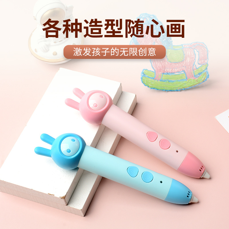 Suministro directo de fábrica de los niños de baja temperatura 3d pluma de impresión 3D cepillo tridimensional de los niños graffiti pluma 3d regalo de los niños 3d pluma