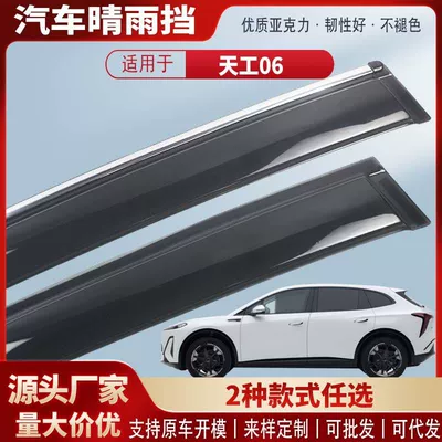 Suitable for Hongqi Tiangong 06 Car Window Rain Shield Acrylic Car Rain Eyebrow Rain Shield Modification Accessories Wholesale (Rain shield)
