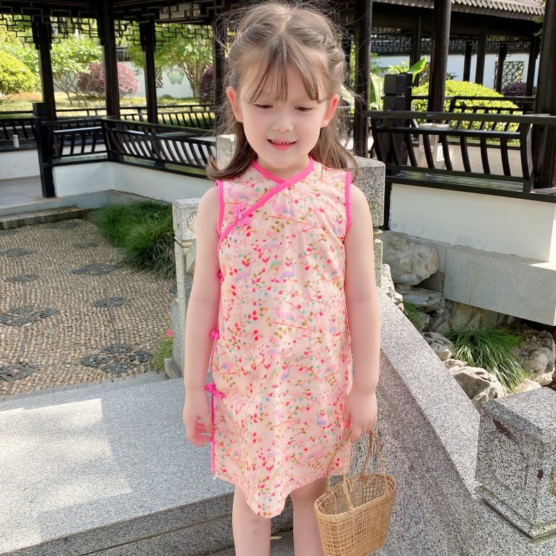 Summer thin long cheongsam sleevless