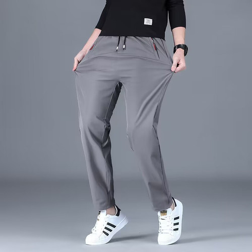 Autumn New Men's Casual Trousers Elastic Straight Loose Sports Pants Men Thick Large Pants Men Versatile Long Pants
