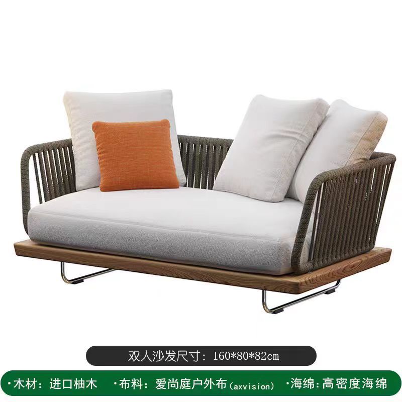 Al Aire Libre sofá ocio Villa al aire libre roca placa mesa de té ratán teca jardín madera maciza silla muebles