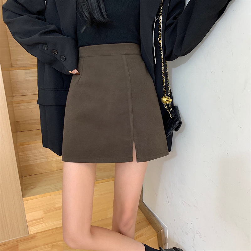 Suede Split Skirt - Style 6