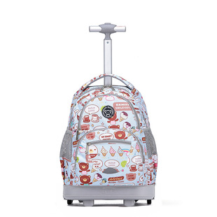 Climbing trolley schoolbag three-wheel primary school boys and girls large capacity waterproof backpack