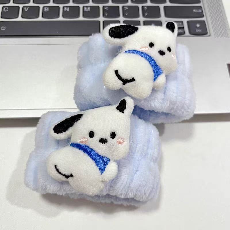 파란색 뒤돌아보는 폼폼푸린 강아지 인형 [1개]