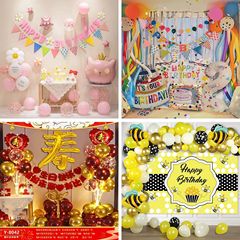 子供の誕生日風船セット12345歳のパーティーシーンの装飾用のセットの男の子と女の子