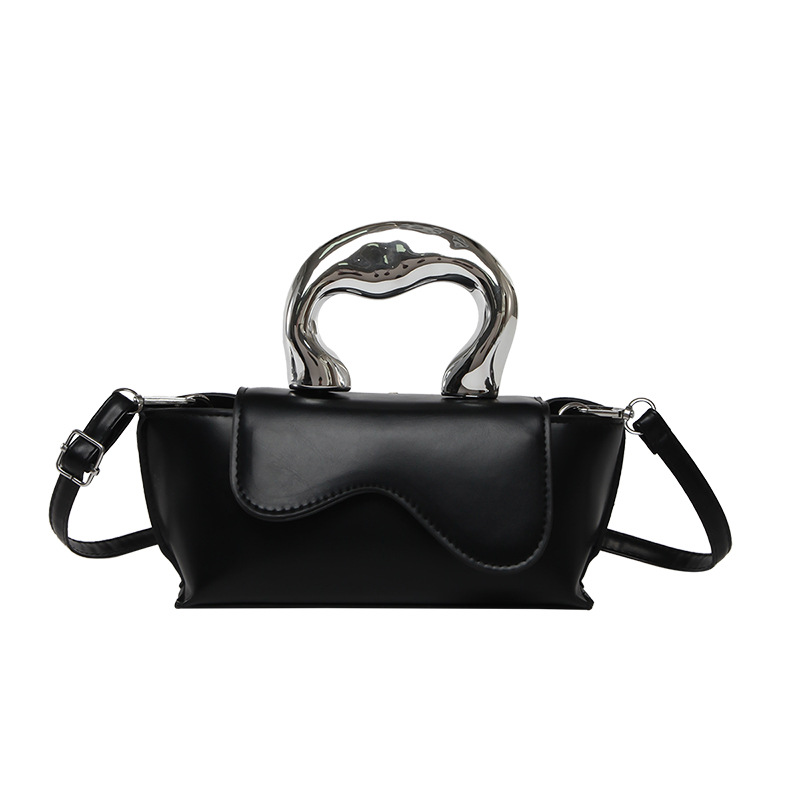 Bolso femenino de alta calidad Xiaoqing 2025 nuevo bolso cuadrado pequeño diseño de nicho bolso pequeño brillante de mensajero de un solo hombro