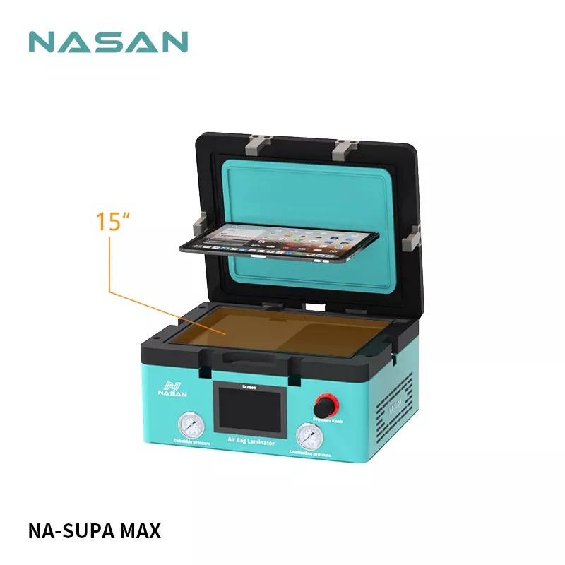 Nasan Na-supa Max 15 "OCA laminating press screen machine for IPAD flat panel curved surface screen 2 in 1
