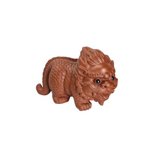 Creative Ornament Purple Clay Pixiu Tea Pet Tea Ceremony Accessory Exquisite Cute Dragon King and Dragon Girl Livable Qilin Tea Pet Ornament