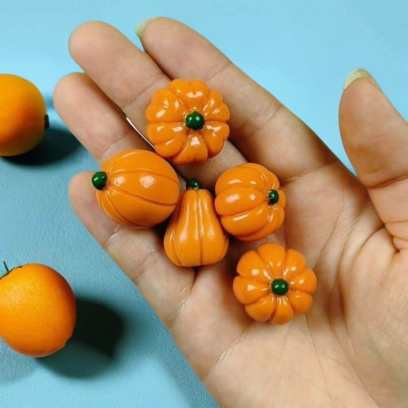 クロスボーダーハロウィンソリッドカラー5種類のカボチャマイクロ風景ガーデニングDIYジュエリーアクセサリー装飾樹脂アクセサリー|undefined