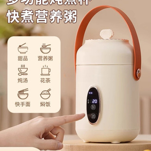 Automatic Electric Porridge Cooker Portable Small Multifunctional Electric Stew Pot Health Porridge Maker for Babies
