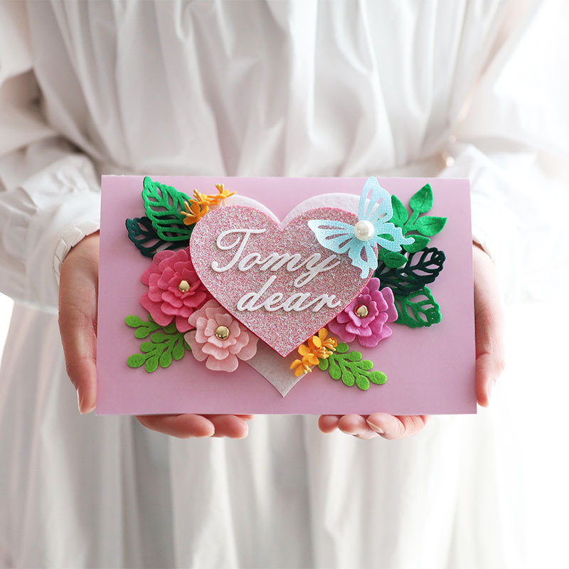 Birthday gift handmade greeting card diy material package creative kindergarten children educational toys card gift wholesale