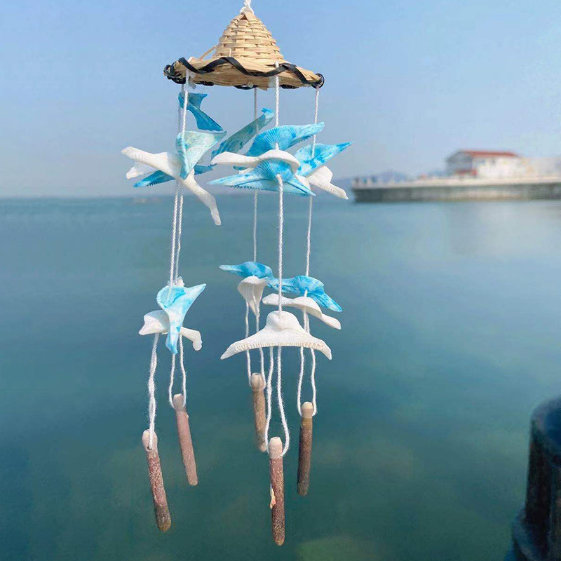 Shell Conch Wind Chime Hanging Decoration For Home And Garden_voghion.com