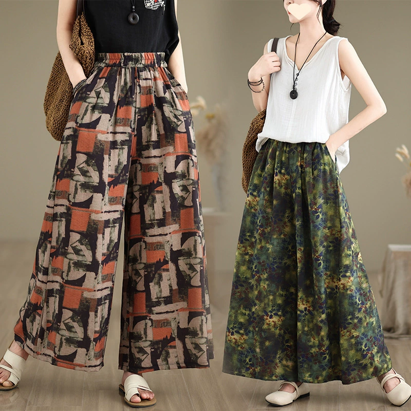 Retro trousers for leisure, autumn