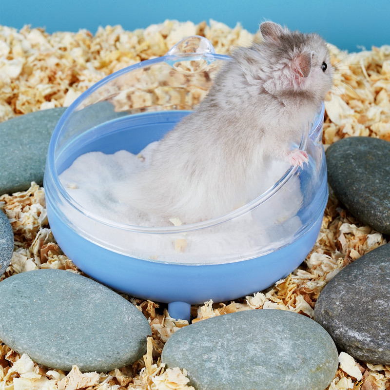Hamster baño bañera bañera bañera de arena inodoro de doble uso oro oso bañera arena orina a prueba de salpicaduras un agente de pelo