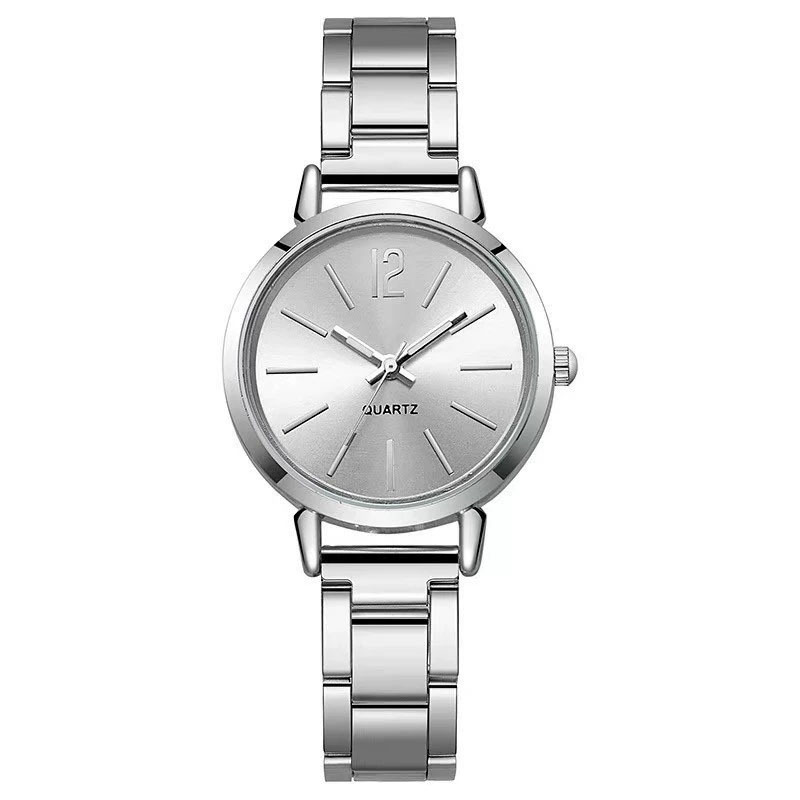 Nische leichte Luxus Damenmode Armbanduhr Schüler Party einfache Mode Damenuhr Quarz Uhr Temperament Stahlband Uhr für Mädchen