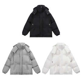 Moclose 时尚爱心90鸭绒户外秋冬宽松休闲男女面包羽绒服情侣外套