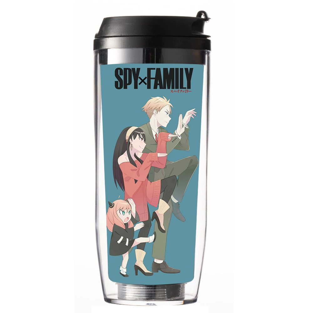 SPY × FAMILY spy spy has a straw cup summer new simple student cup drink cup