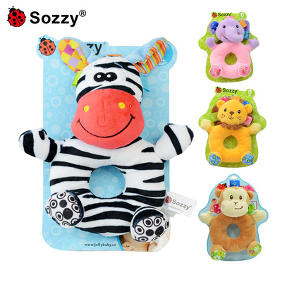 sozzy Newborn Appease Plush Doll Early education Toys baby animal Rattle baby Toys 0-1 year
