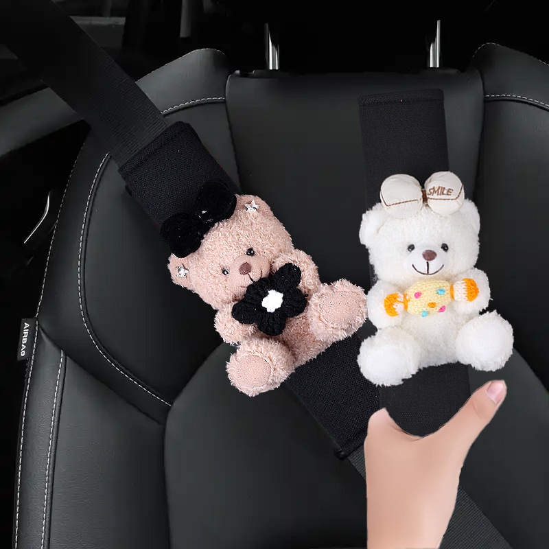 Funda Protectora para Cinturón de Coche de Peluche Artificial