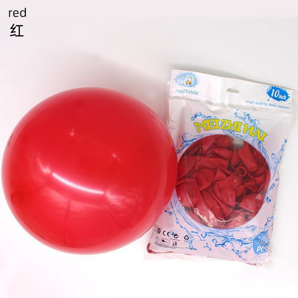 Globo mate personalizado de 10 pulgadas engrosado decoración de la sala de bodas decoración de la fiesta de cumpleaños globo de impresión de Navidad al por mayor