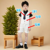 Children's summer classic suit, dress for boys, piano, noble cut, suitable for teen, for catwalk