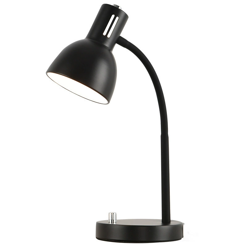 Новый простой плагин переключателя E27 студент изучает длинный металлический шланг выход из офиса учебный стол для защиты глаз