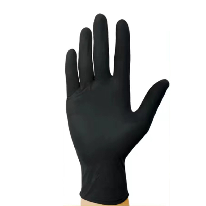小さな注文カスタマイズされた使い捨て黒純粋なニトリル手袋 9inch 卸売外国貿易輸出保護ニトリル抗破壊|undefined