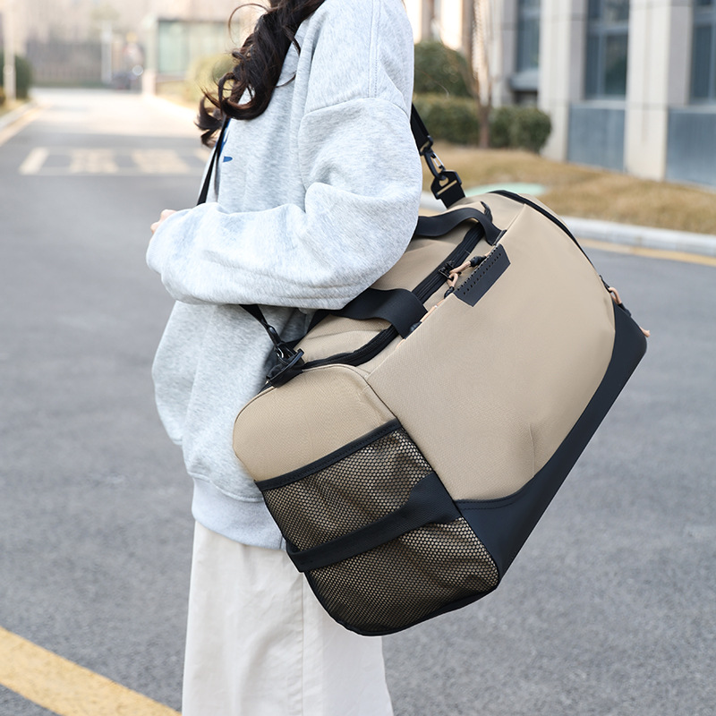 Bolsa de viaje de corta distancia bolsa de fitness bolsa de entrenamiento deportivo de separación húmeda y seca con posición de zapato bolsa de mensajero portátil logotipo personalizado