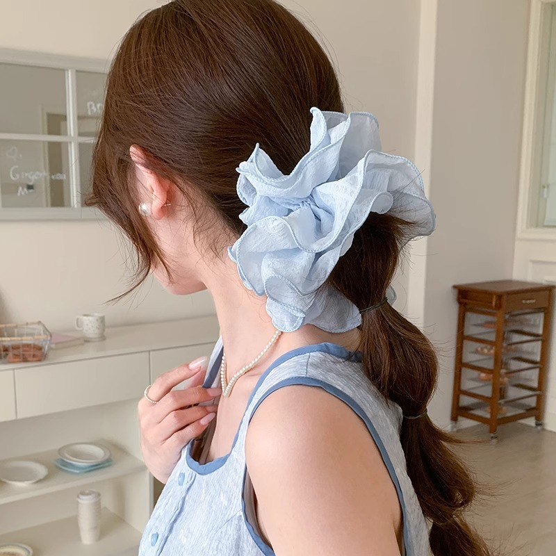 Advanced Sense Super Blue Intestent Hair Circle para el cabello femenino 2025 nuevo estilo atar cabeza flor cuerda para el cabello bola cabeza cuerda para el cabello accesorios para el cabello