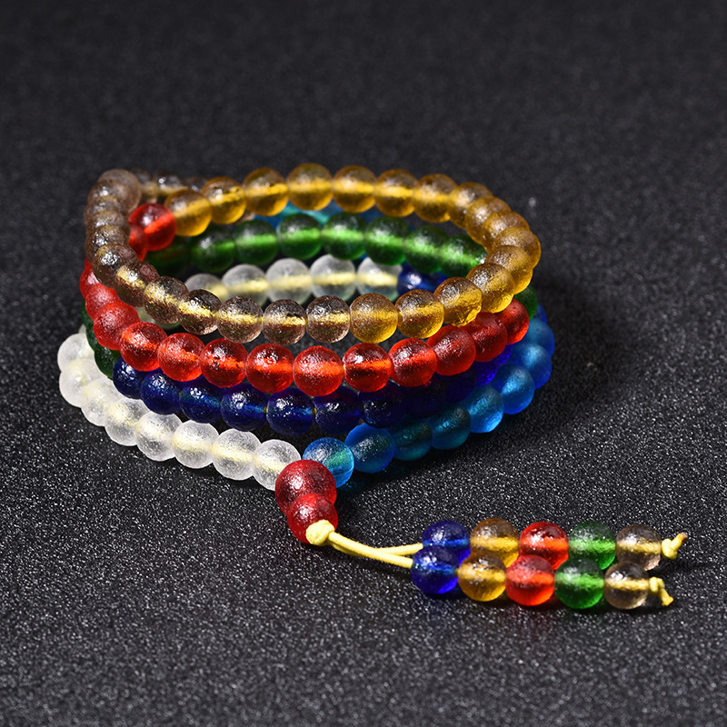 New Czech meteorite three-color colorful multi-circle meteorite energy stone bracelet for men and women gift jewelry stall wholesale New Czech meteorite three-color colorful multi-circle meteorite energy stone bracelet for men and women gift jewelry stall wholesale