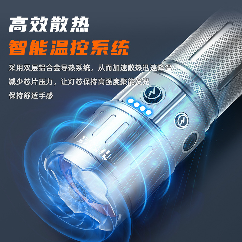 屋外用特殊懐中電灯、強力な光レーザーキャノン、超長距離リチウム電池、長いバッテリー寿命、多機能、取り外し可能、充電式モデル|undefined