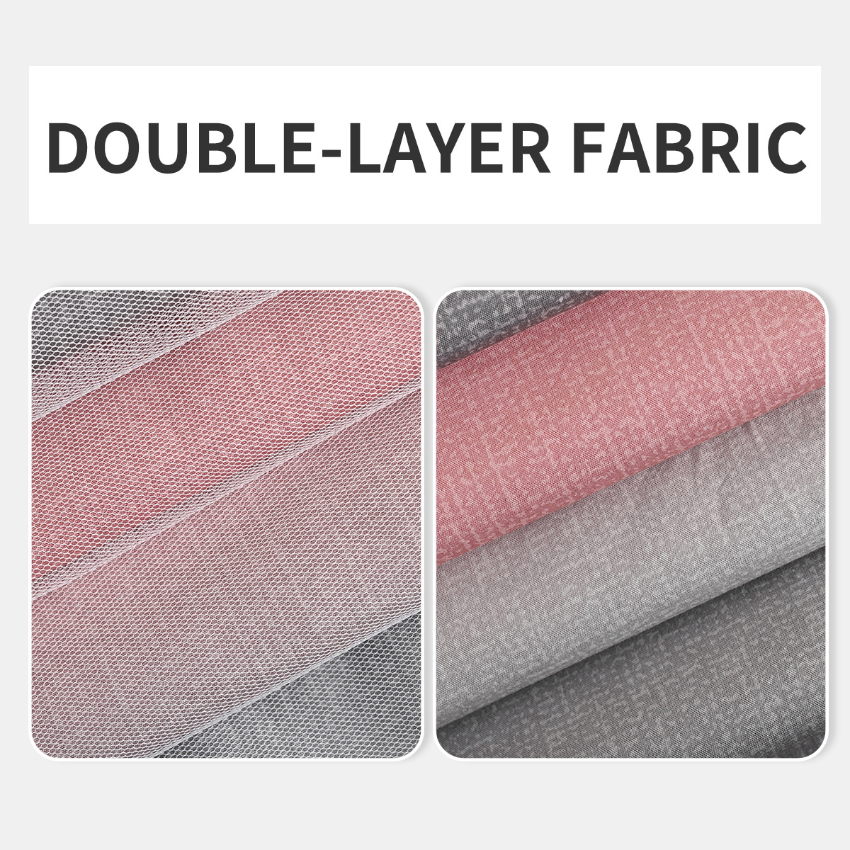 Inventario al por mayor Morandi rayas de gradiente transfronterizas de doble capa en una sola sombra cortina de acoplamiento de aluminio fuente de productos terminados fabricante