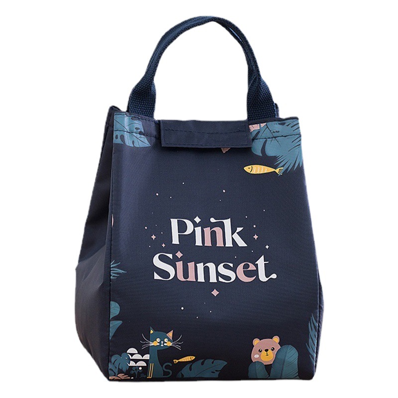 Forest portable insulation bag lunch box bag lunch lunch bag thickened aluminum foil cold preservation outdoor picnic bag