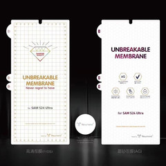 Applicable for Samsung S24 Ultra Diamond Invisible Film S24/Note20+/S23 Frosted Phone Protection Sticker Soft