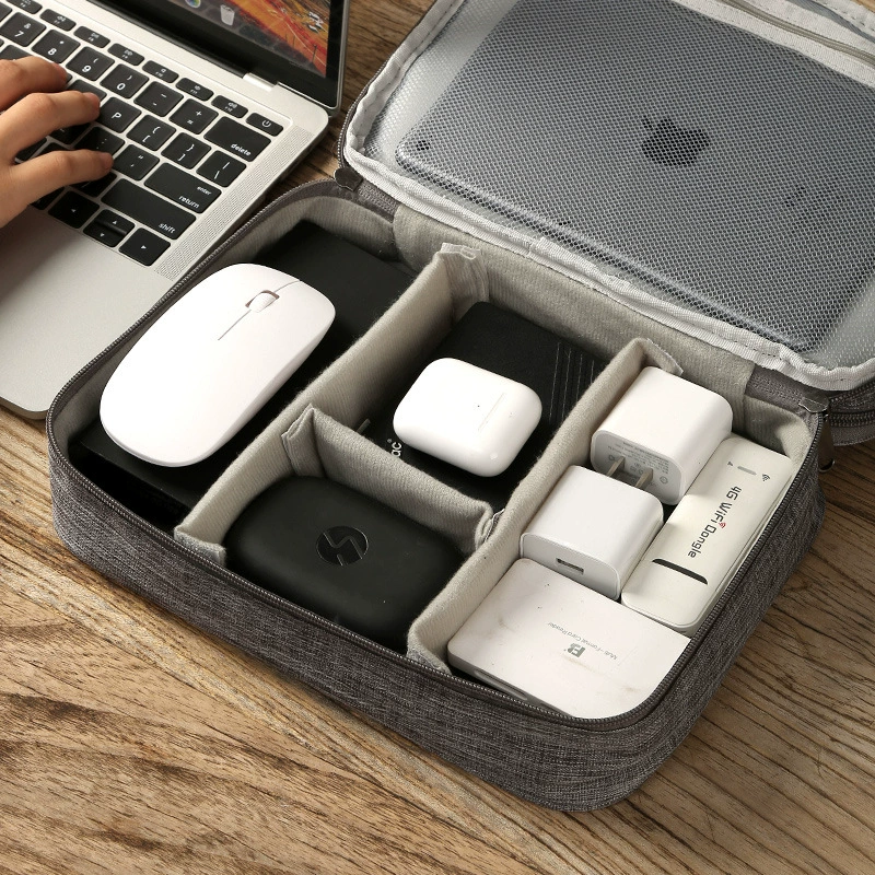 Наушники, органайзер-сумка, дорожная сумка для зарядки, универсальная коробка для хранения, замок