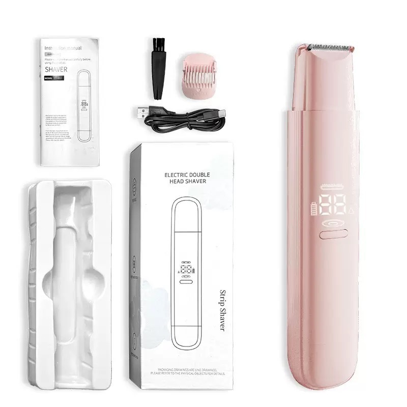 クロスボーダーツーインワン双頭電気脱毛器女性全身脱毛ヘアトリミングシェービングポータブル脱毛装置|undefined